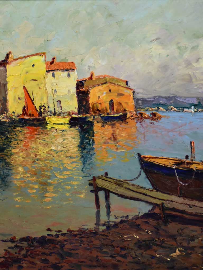 Early twentieth-century seascape - oil on board - Vincent Manago (1880–1936)