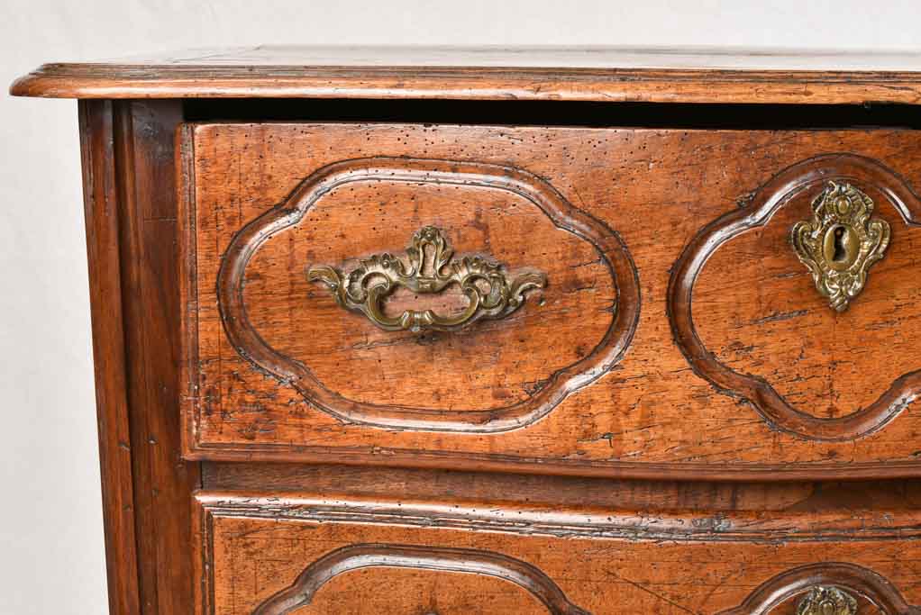 Louis XIV 3 drawer commode - walnut 36¼" wide