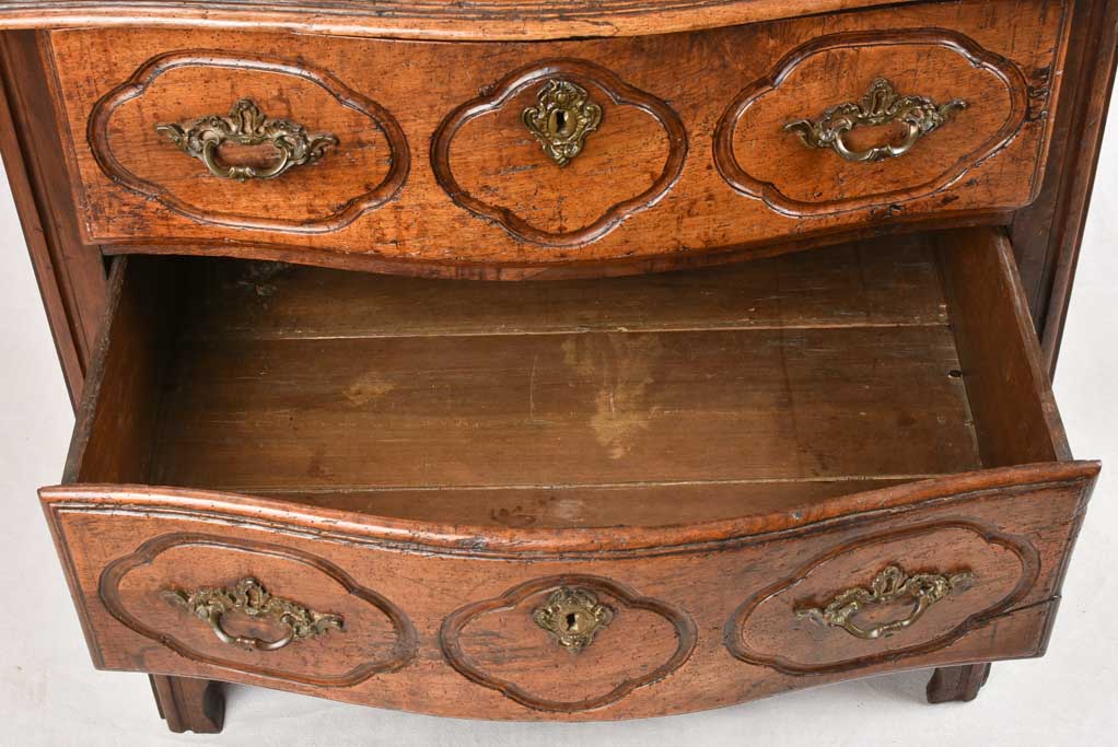 Louis XIV 3 drawer commode - walnut 36¼" wide