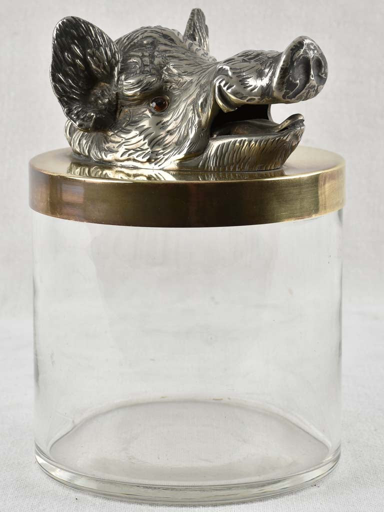 1930s lidded Ice bucket / container wild bore