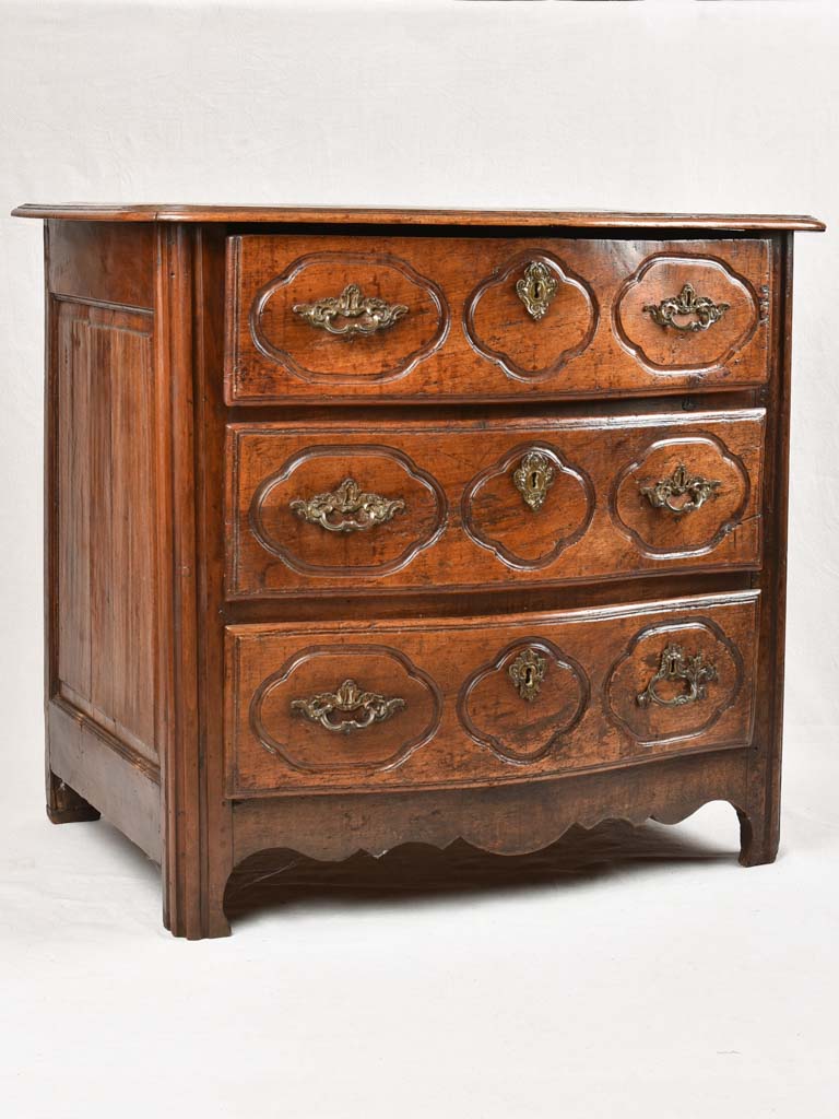 Louis XIV 3 drawer commode - walnut 36¼" wide