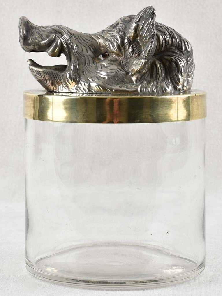 1930s lidded Ice bucket / container wild bore