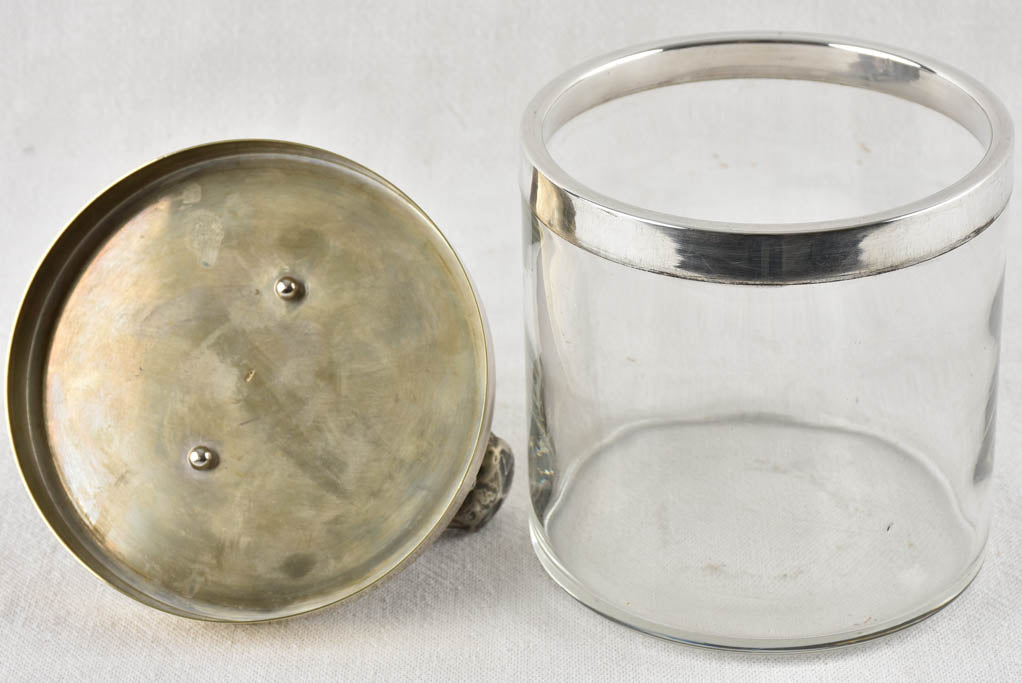 1930s lidded Ice bucket / container wild bore