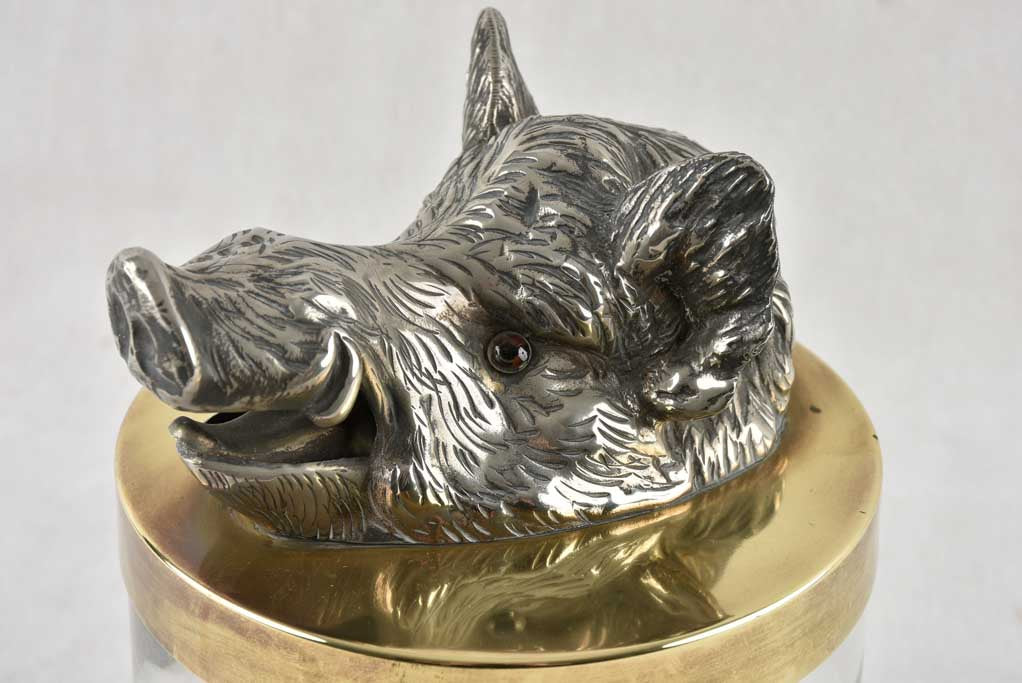 1930s lidded Ice bucket / container wild bore