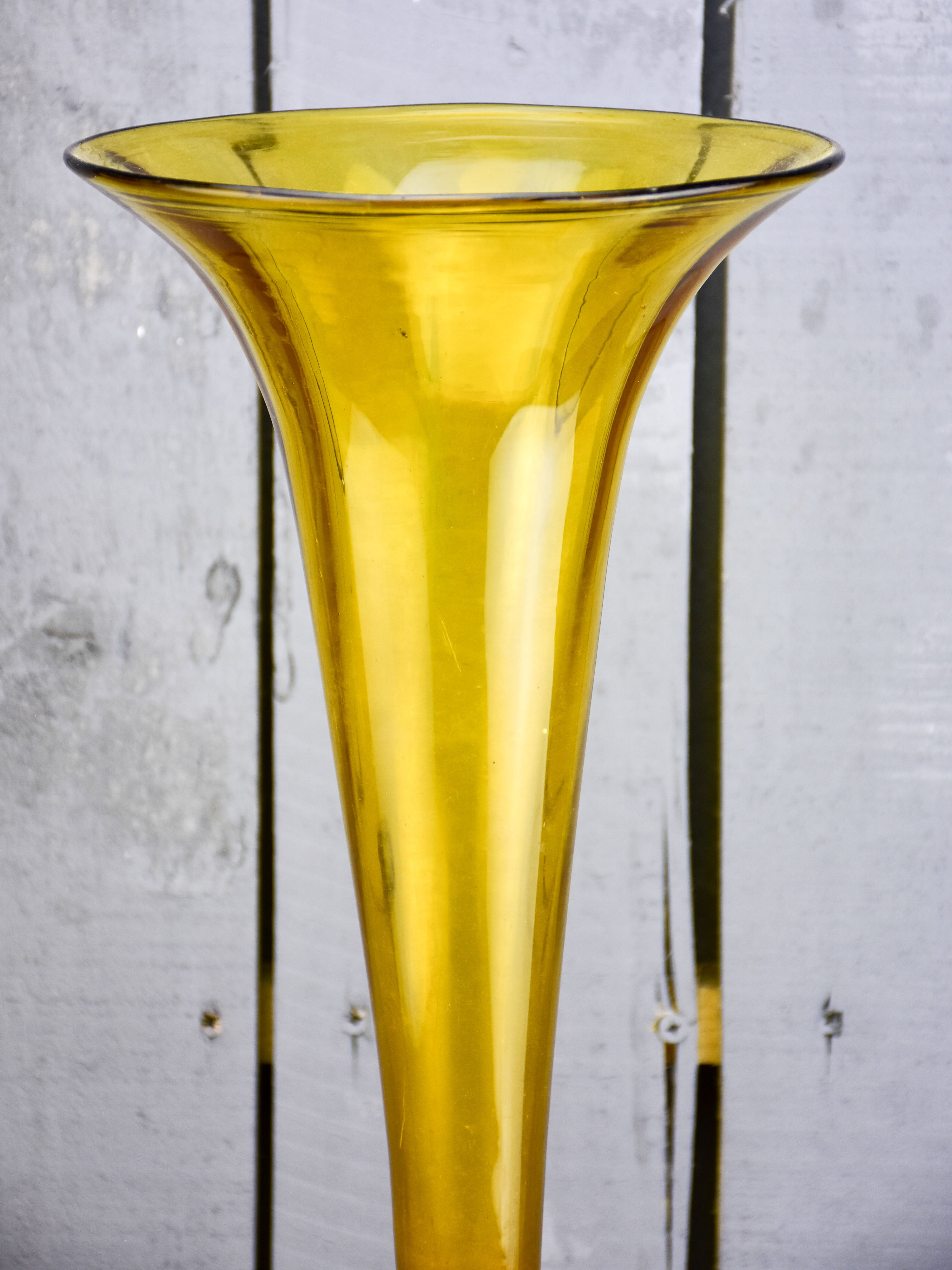 Large antique Italian glass vase