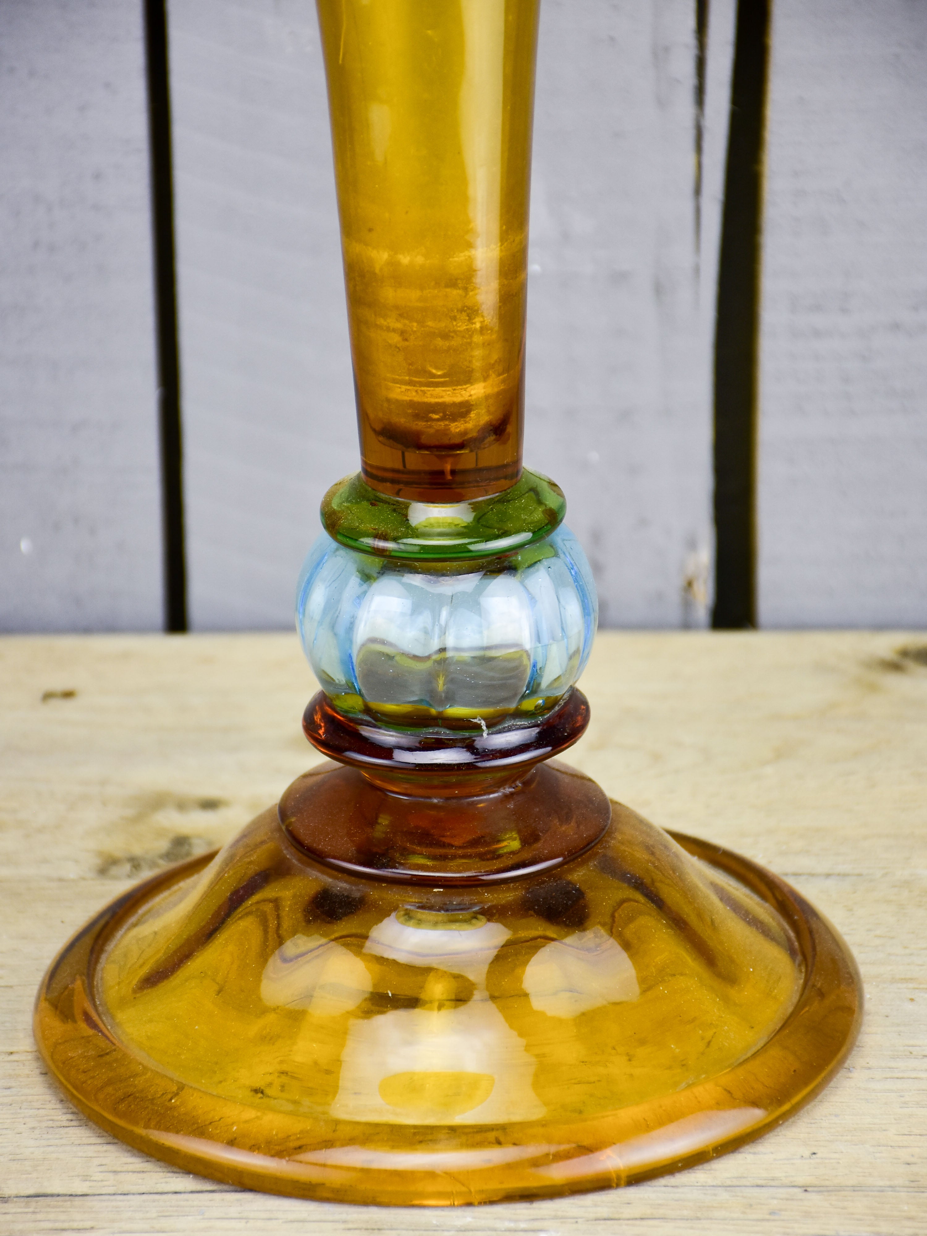 Large antique Italian glass vase