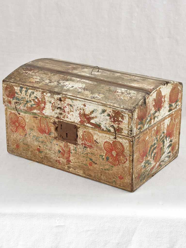 18th century French trousseau chest / marriage chest 18"