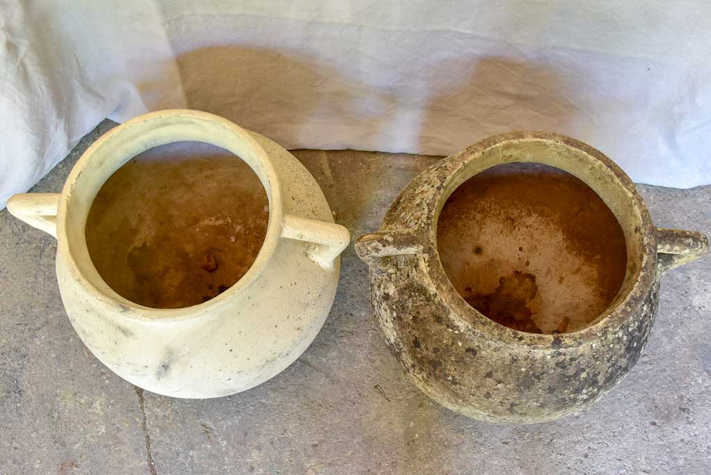 PAIR OF Willy Guhl cauldron garden planters