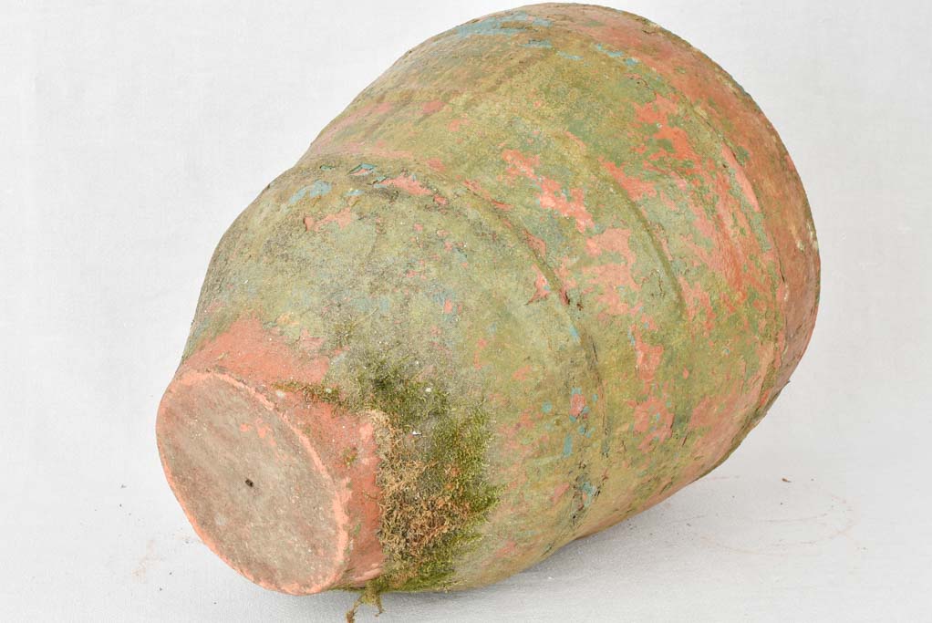 Pair of antique Spanish terracotta oil pots 22"