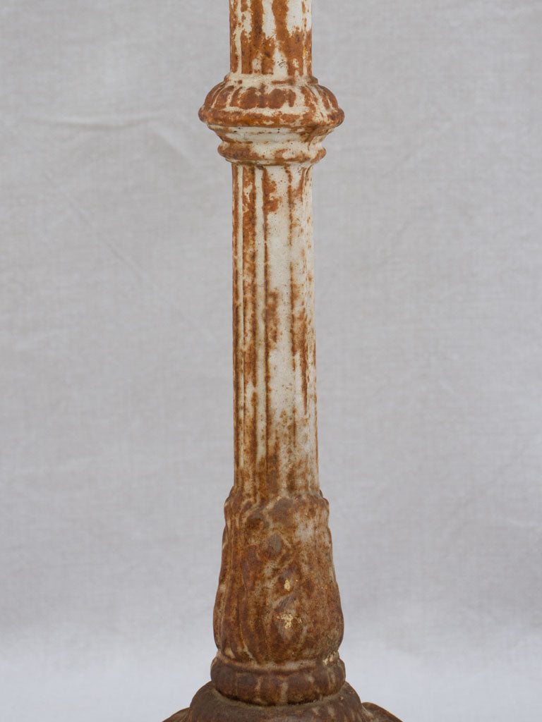 Petite French marble and cast iron table from the 1920's