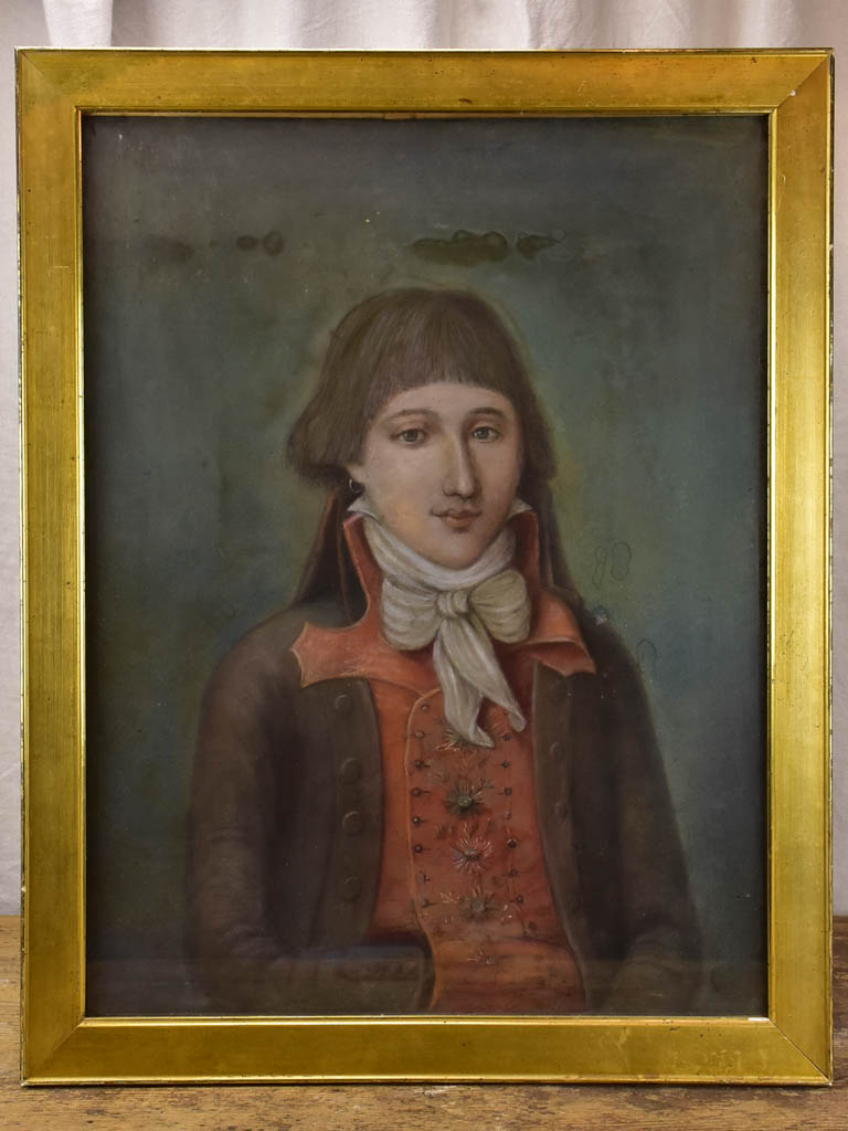 18th Century pastel of a Revolutionary leader 23¾" x 32¾"