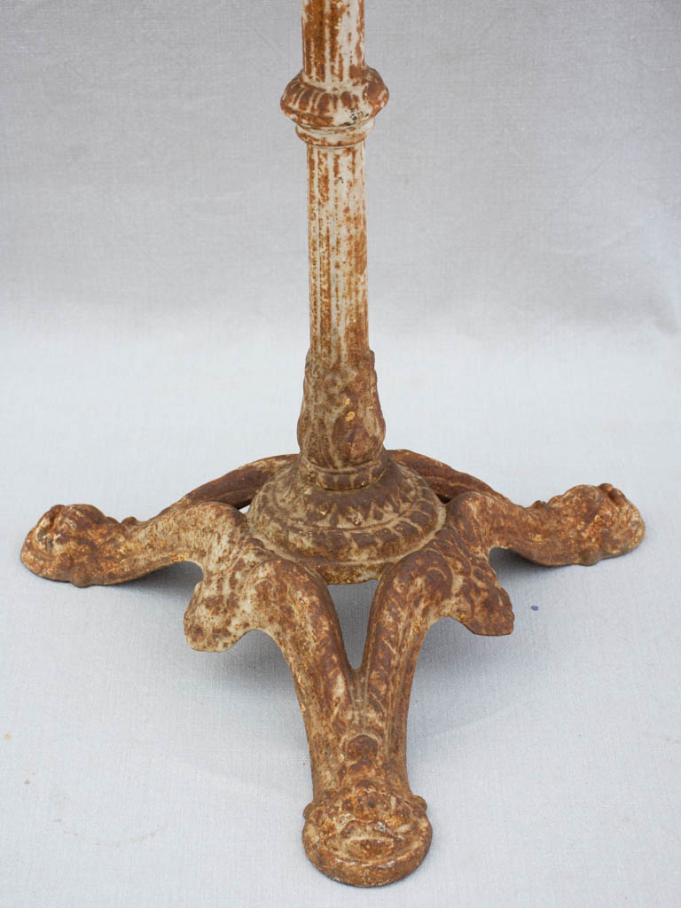 Petite French marble and cast iron table from the 1920's