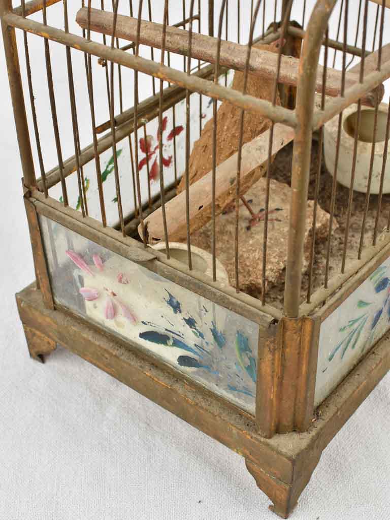Pretty French Bird cage - 1940s - 13¾"