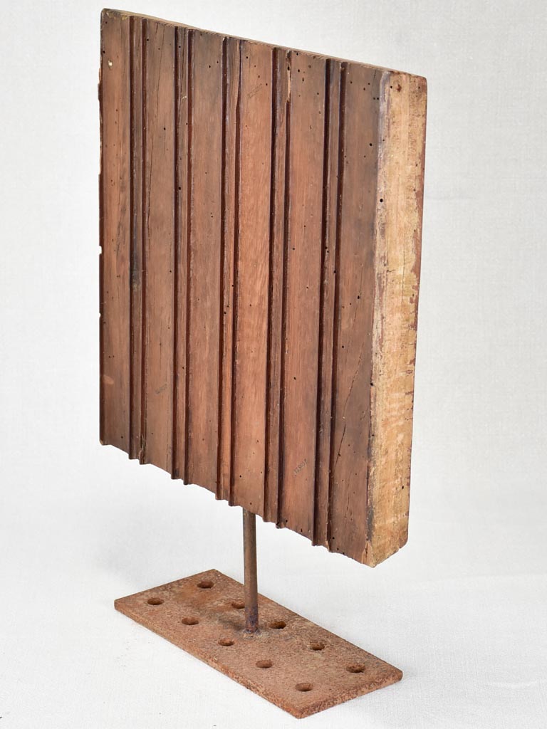 Antique French Silk Press Stamp