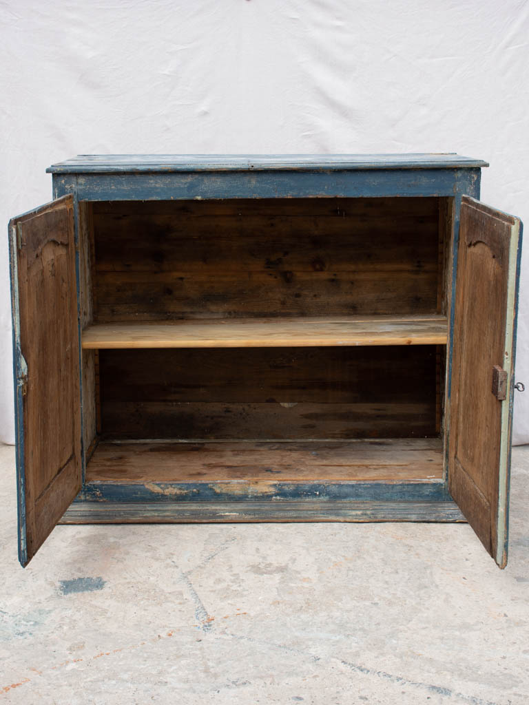 Louis XV buffet with navy blue patina