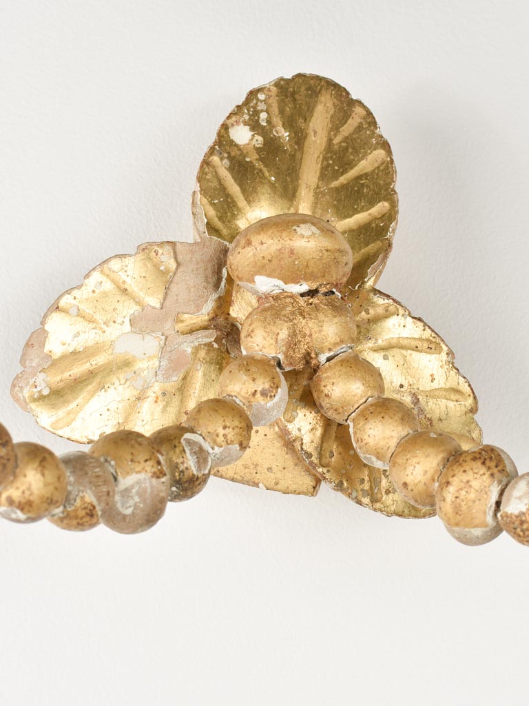Pair of 19th century gilded candle wall sconces