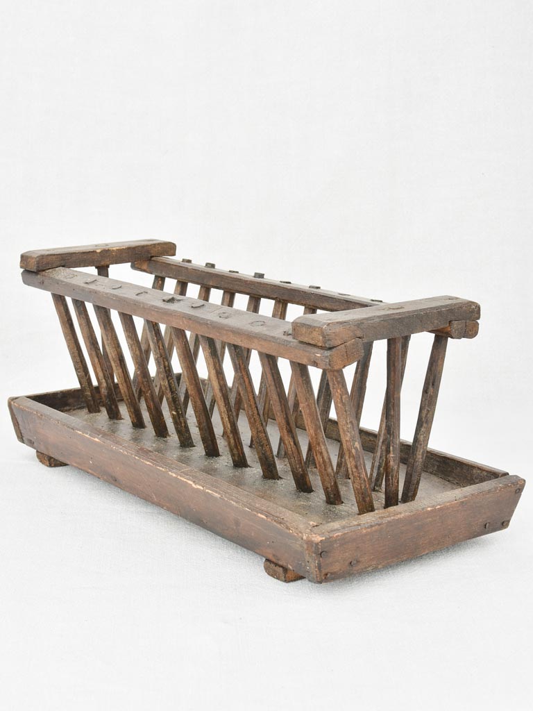 Antique French rabbit feeder 18½"