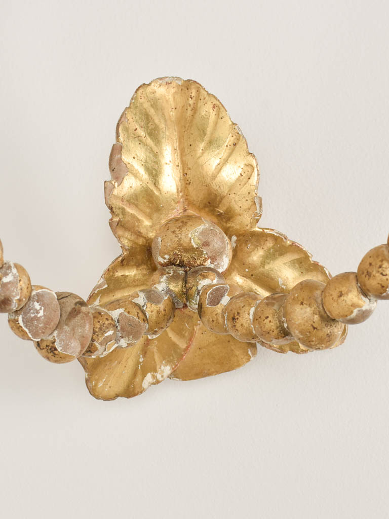 Pair of 19th century gilded candle wall sconces