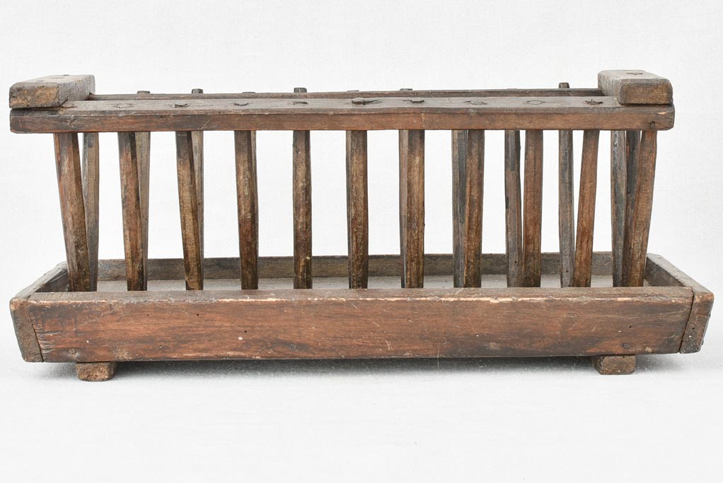Antique French rabbit feeder 18½"