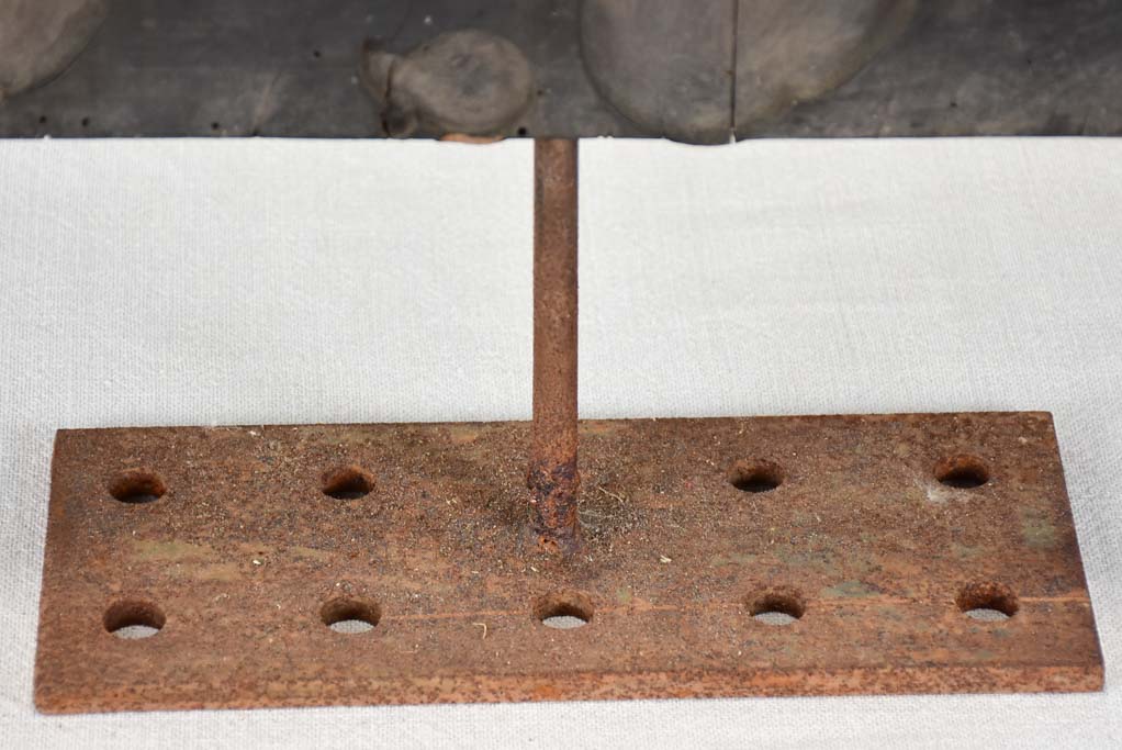 Aged Lyon-originated silk maker's stamp