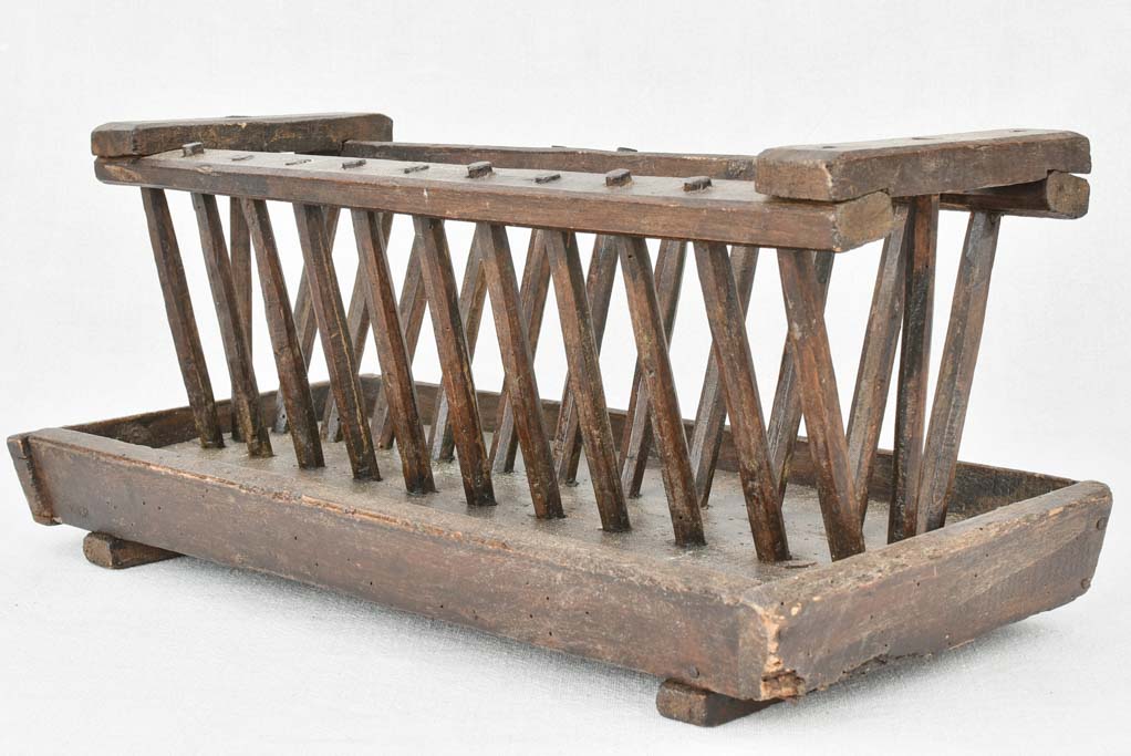Antique French rabbit feeder 18½"