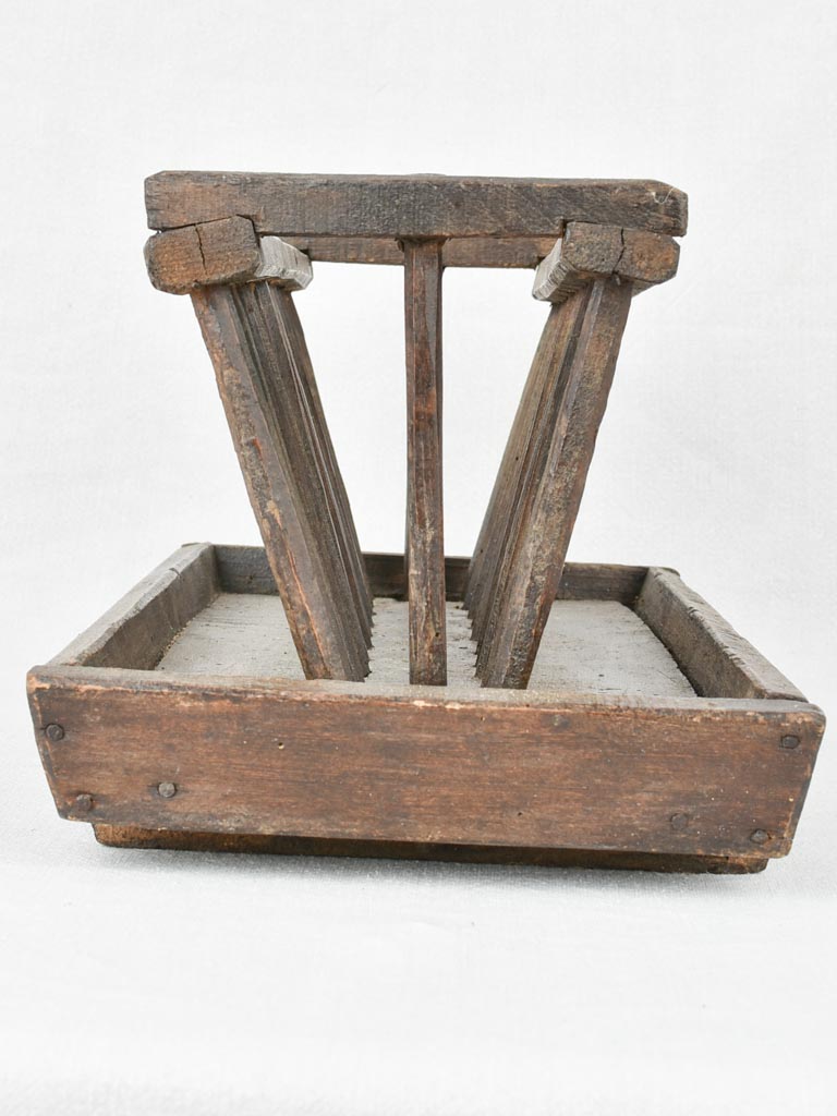 Antique French rabbit feeder 18½"