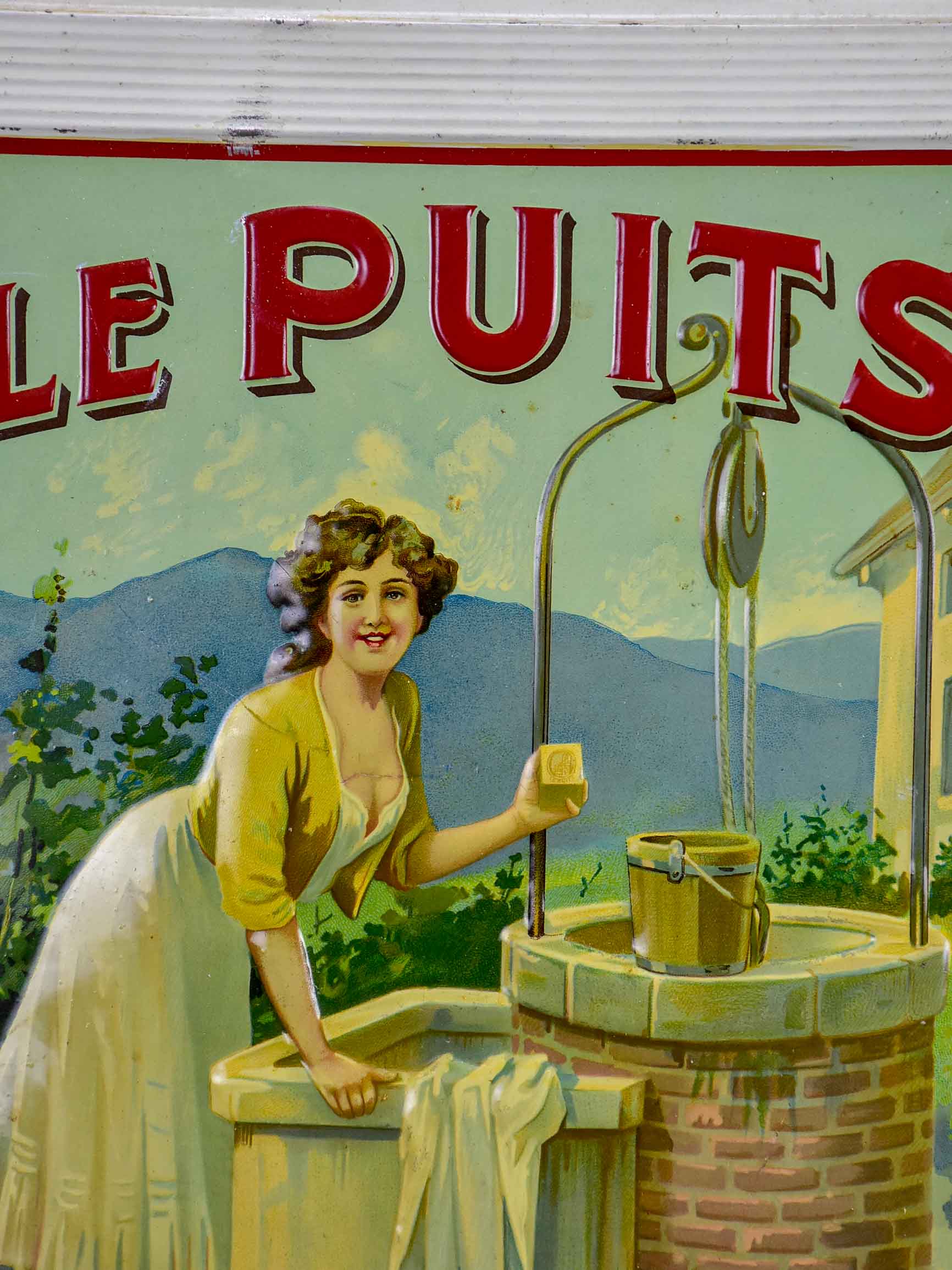 Antique French sign - Le Puits Savon Marseille
