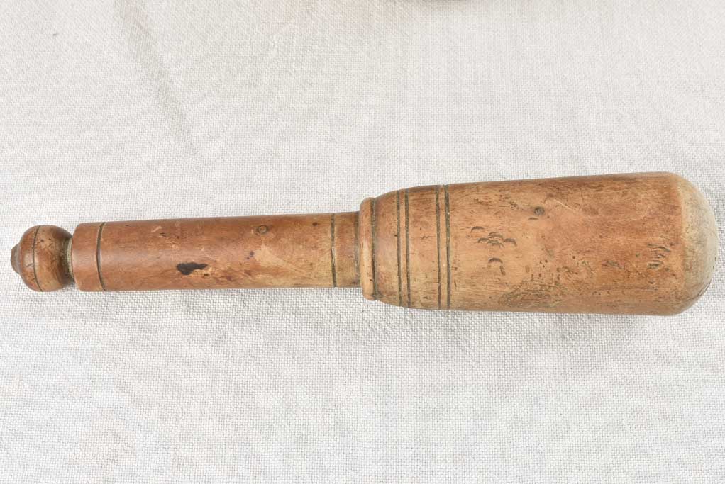 Late 19th century marble mortar and pestle 12¼"