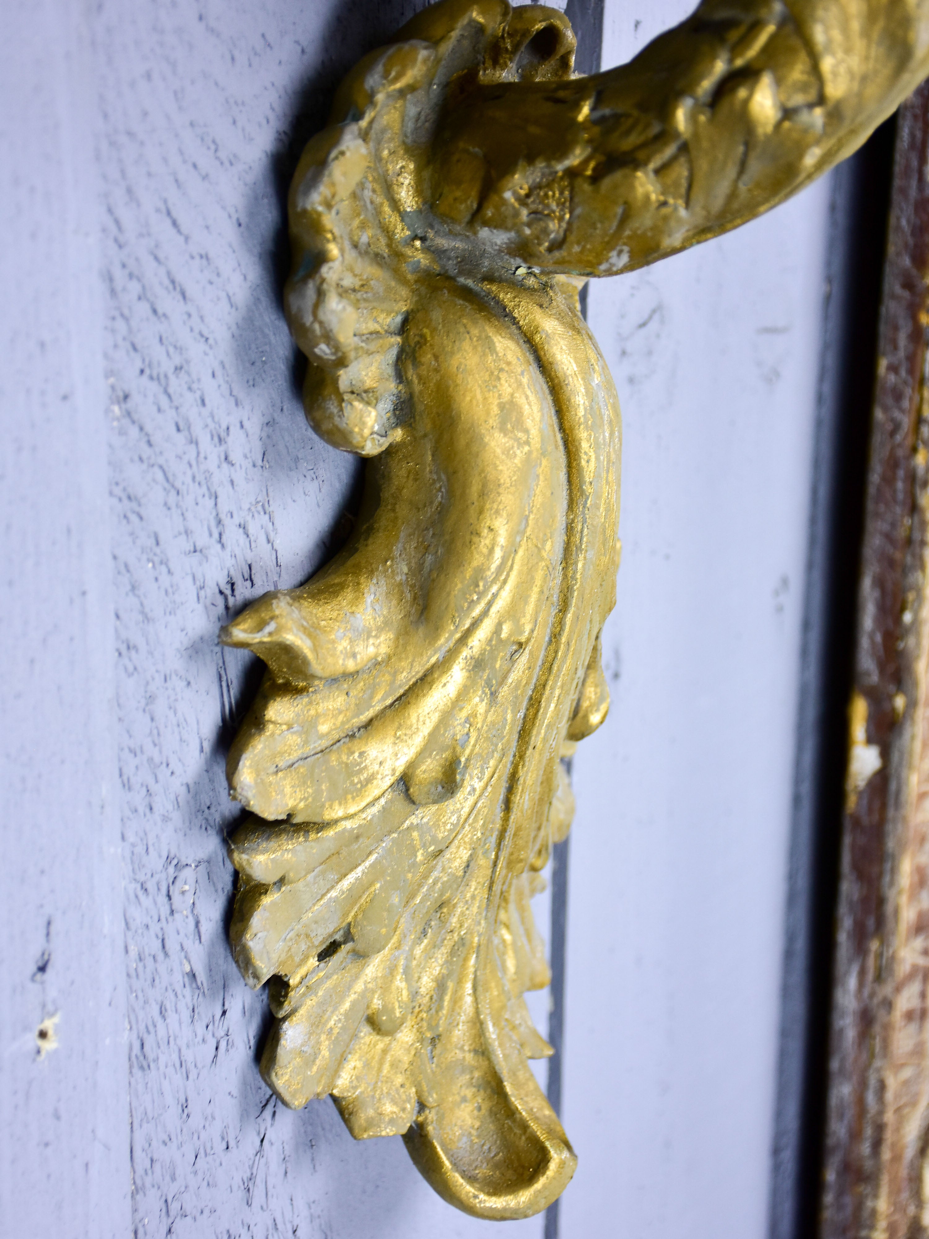 Pair of carved antique Italian wall sconces