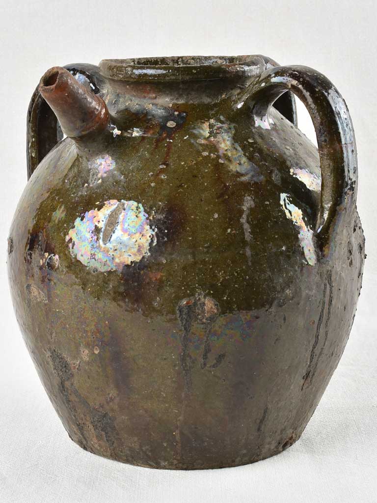 Antique walnut pitcher from the Auvergne 12¼"