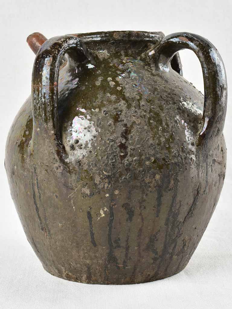 Antique walnut pitcher from the Auvergne 12¼"