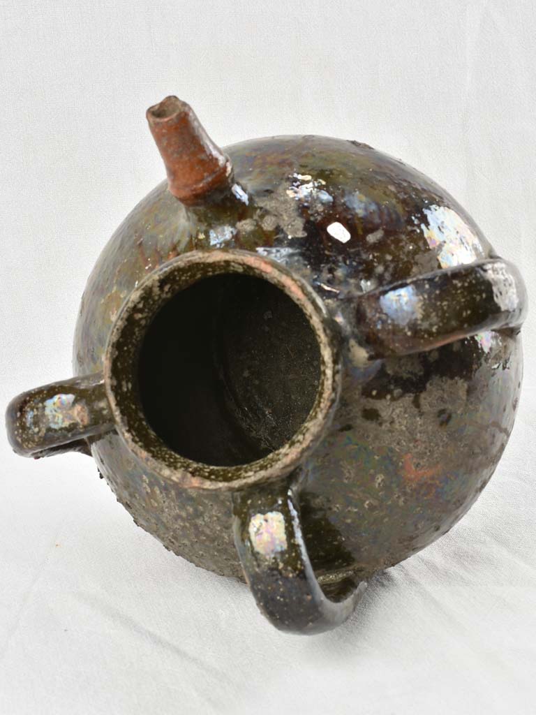 Antique walnut pitcher from the Auvergne 12¼"