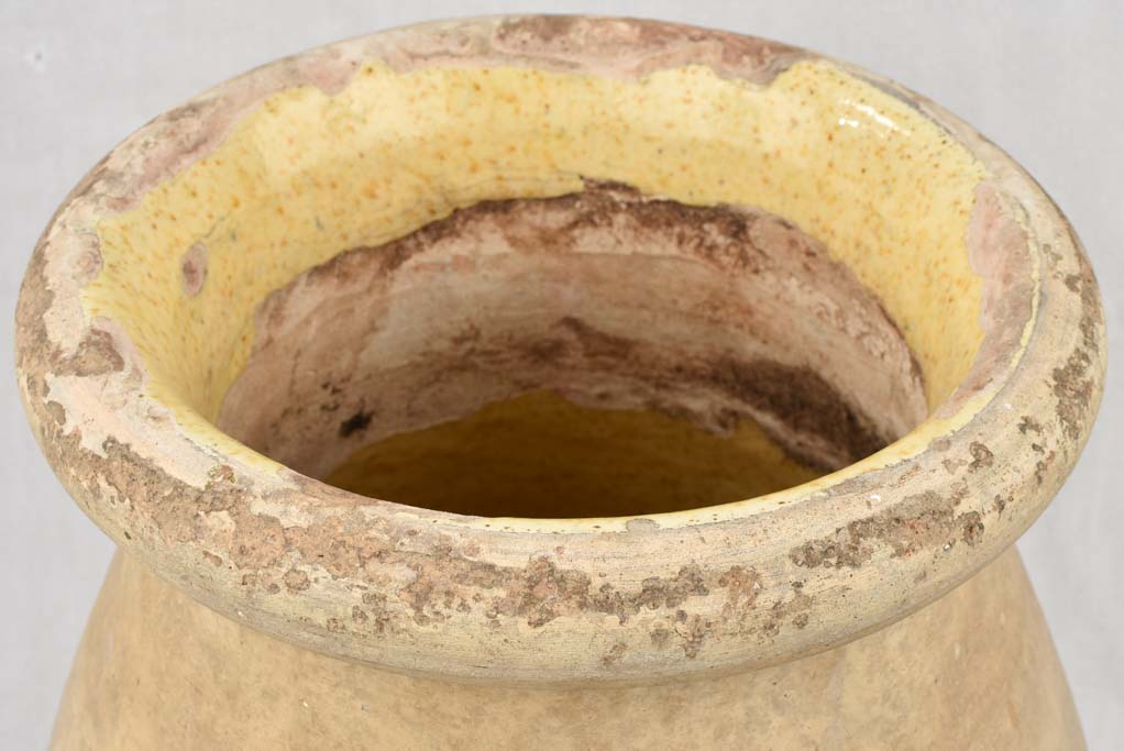 19th century Biot jar / oil jar w/ maker's stamp - 17¾"
