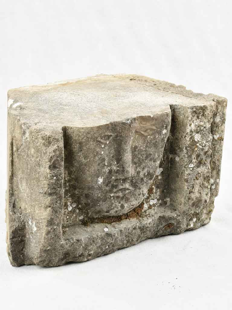 Antique hand-carved 19th century stone element