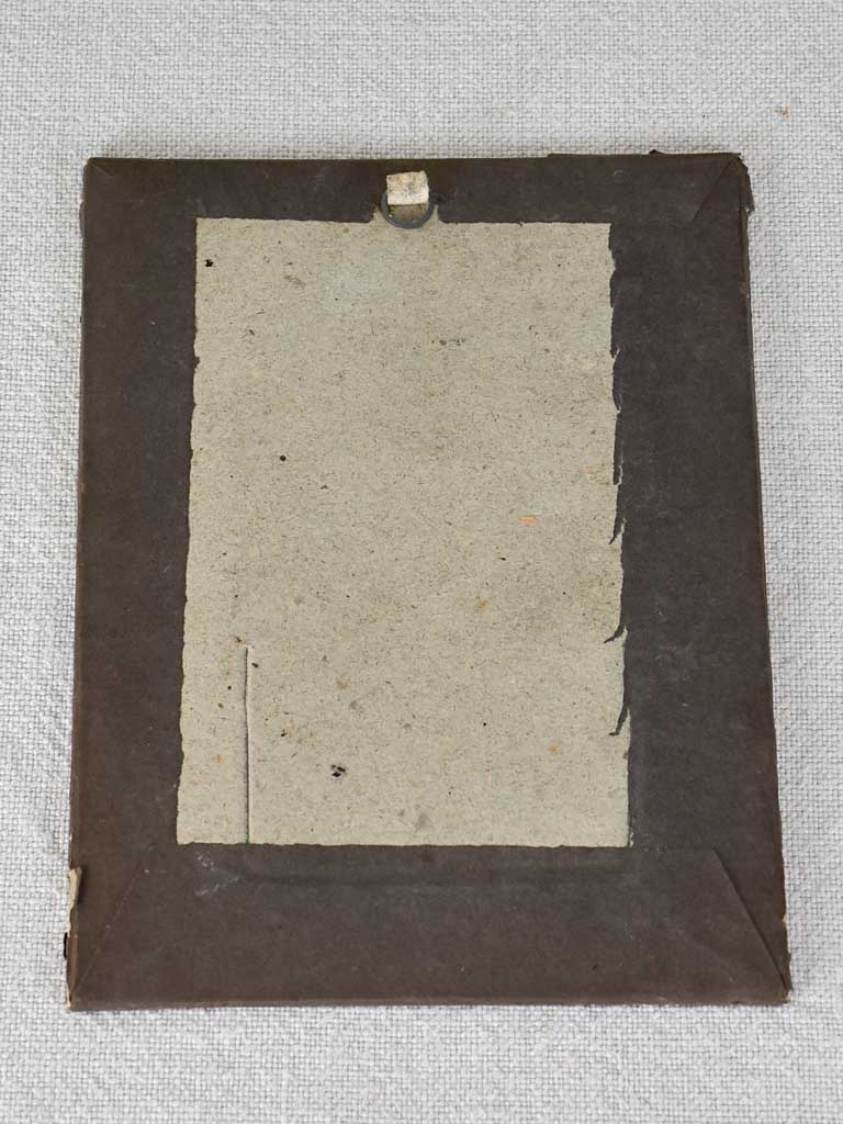 Antique French photo frame - blue 5" x 6¾"