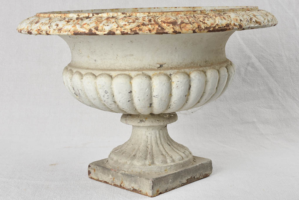 Pair of cast iron Medici garden planters 18"