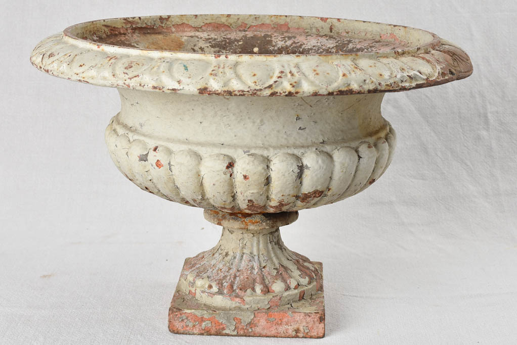 Pair of cast iron Medici garden planters 18"