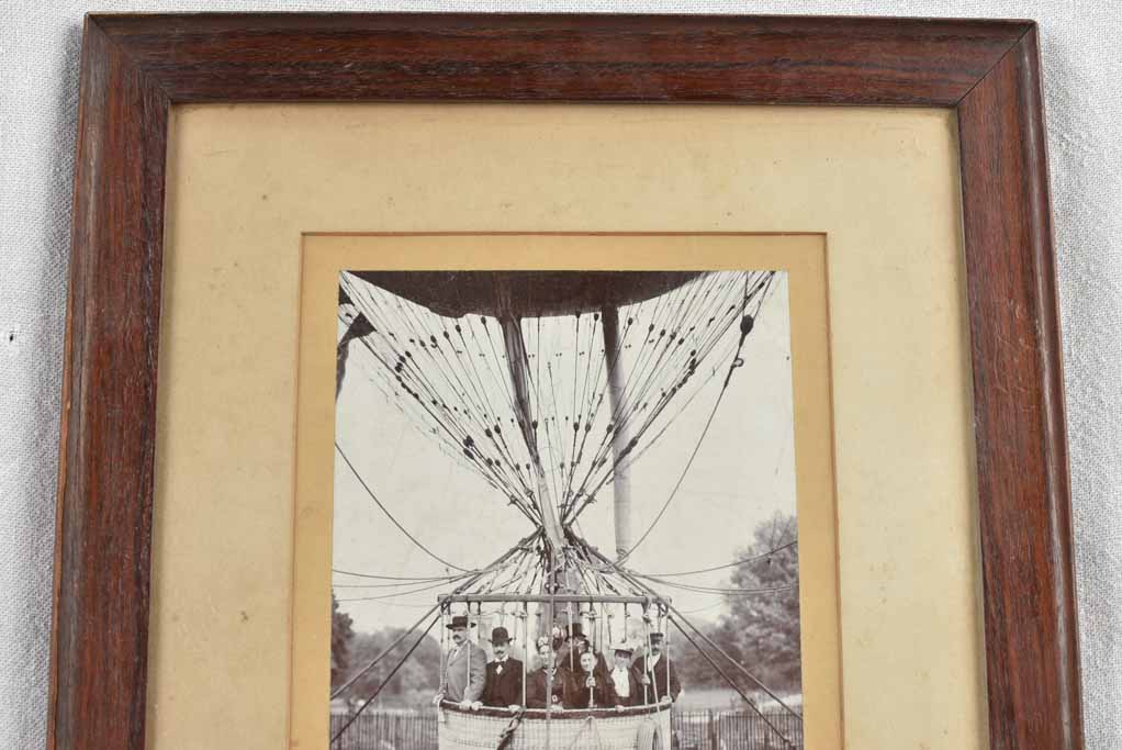 Hot air balloon ride -black & white photo 1937 Exposition Universelle 17" x 14¼"