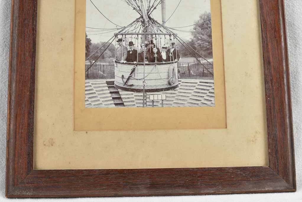 Hot air balloon ride -black & white photo 1937 Exposition Universelle 17" x 14¼"