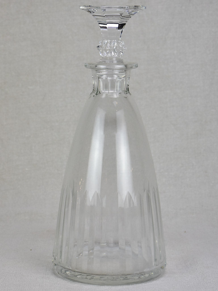 Antique French liqueur decanter with original stopper