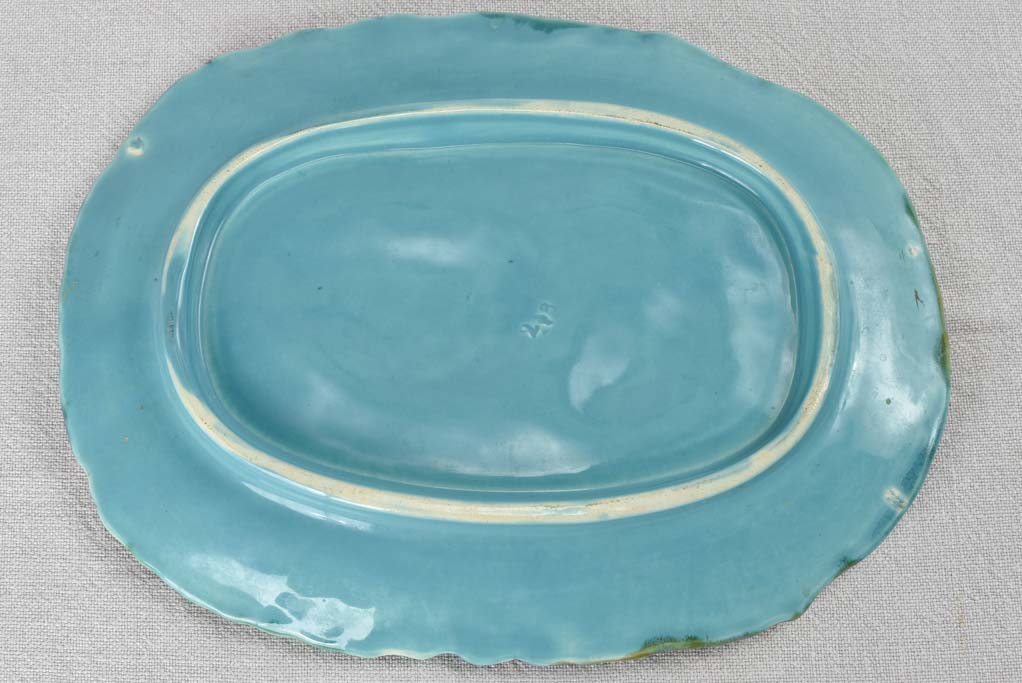 Artichoke platter - Majolica 9" x 11½"