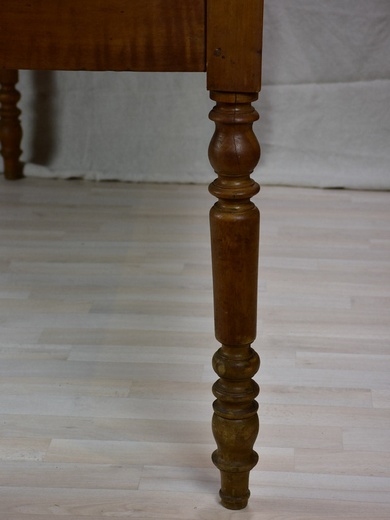 Antique French serving table with three drawers and pullouts 26½" x 70¾"