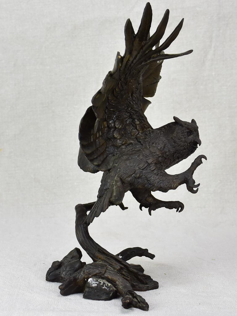 19th Century sculpture of an owl