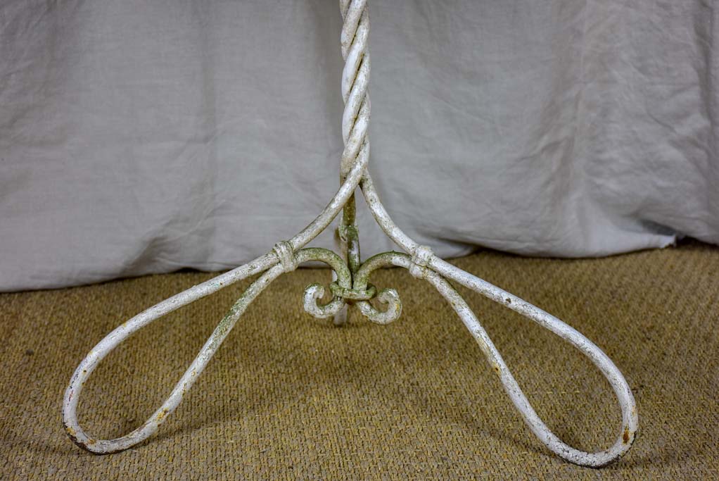 Round antique French garden table