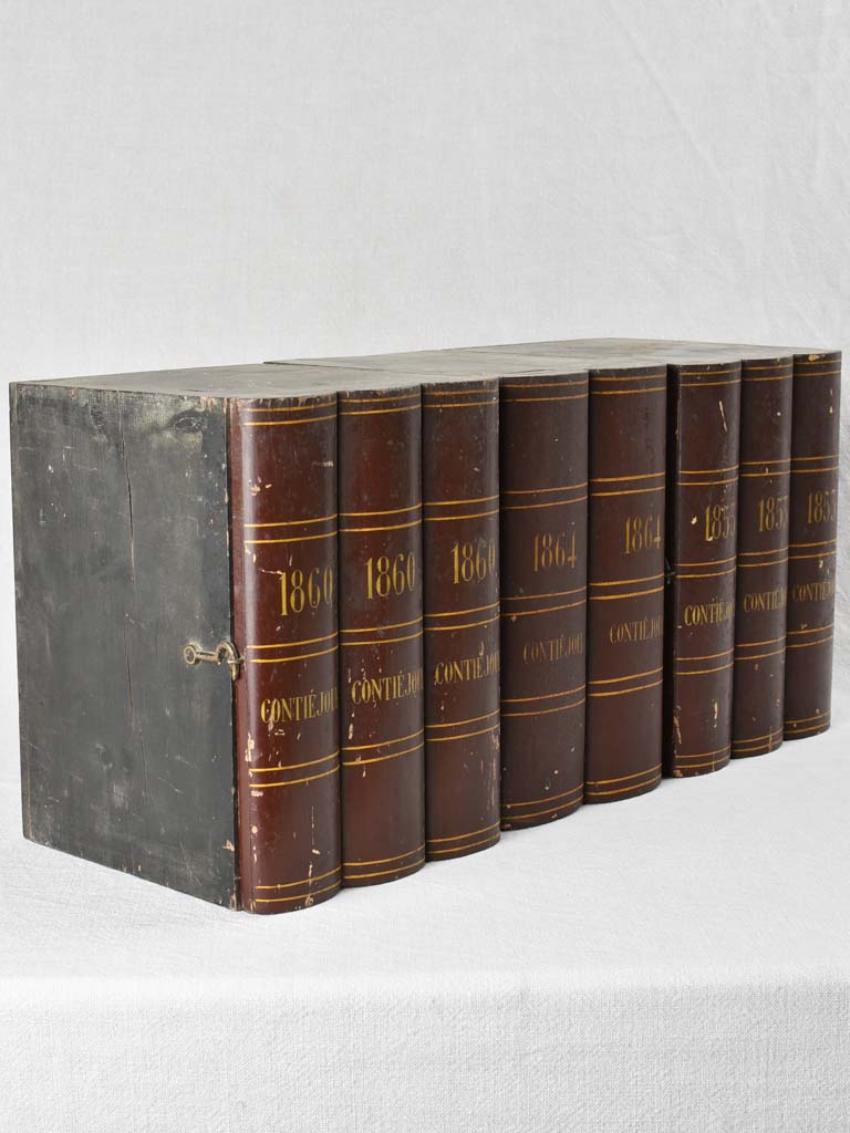 Collection of 3 antique faux books Contie Joul