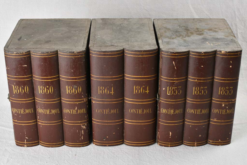Collection of 3 antique faux books Contie Joul