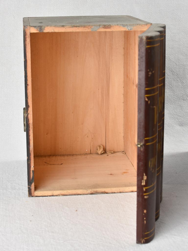 Collection of 3 antique faux books Contie Joul