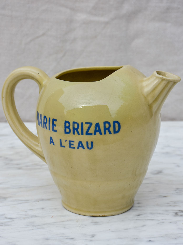 Antique ceramic pastis water pitcher