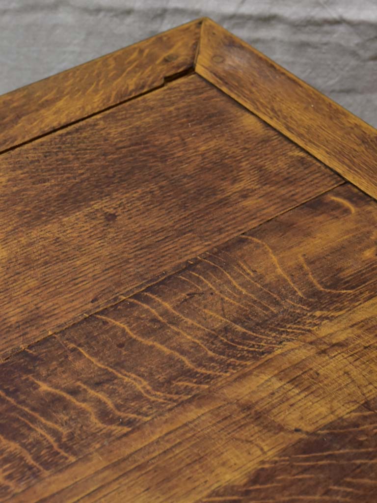 Antique French oak drapery table 70¾" x 27½"