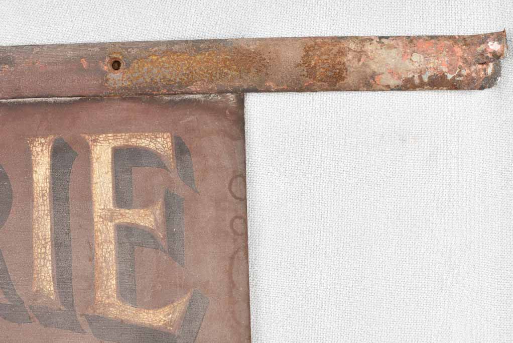 Salvaged antique French shop Sign ‘Librairie Bazar Papeterie’ 19"